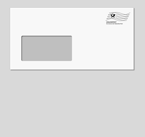 Briefumschläge DIN Lang 110x220mm mit Fenster